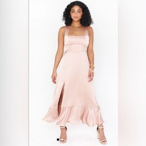 Show Me Your MuMu - Claire Midi Dress - Rose Gold - Size M